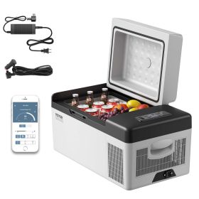 VEVOR Portable Refrigerator 21 Quart(20 Liter),12 Volt Refrigerator App Control(-4 to 68 F)