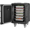 VEVOR Insulated Food Pan Carrier, 95 Qt Hot Box for Catering, Food Box Carrier with Buckle, Front Loading Food Warmer with Handles