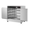 VEVOR Hot Box Food Warmer, 4-Tier Concession Warmer with Water Tray, 4 Pans, Double-door and Adjustable Shelves, Stainless Steel Food Warmer Cabinet
