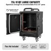 VEVOR Insulated Food Pan Carrier, 81 Qt Hot Box for Catering, Food Box Carrier with Double Buckles, Front Loading Food Warmer with Handles