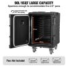 VEVOR Insulated Food Pan Carrier, 95 Qt Hot Box for Catering, Food Box Carrier with Buckle, Front Loading Food Warmer with Handles