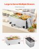 VEVOR 24QT Commercial Food Warmer, 4-Pan Electric Steam Table