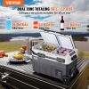 VEVOR Portable Car Refrigerator, 12 Volt Car Refrigerator Fridge, 50 L / 52.8 QT Dual Zone Portable Freezer, -4-68 F Adjustable Temperature