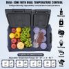 VEVOR Car Refrigerator, 12 Volt Car Refrigerator Fridge, 32 L Dual Zone Portable Freezer, -4-68 F Adjustable Range